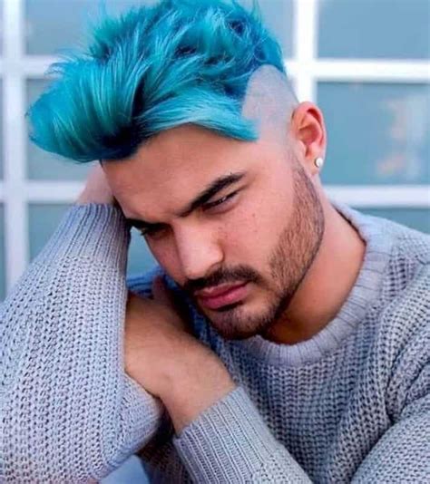 Blue guys hair - Feb 21, 2018 · With blue hair, it was such a color statement on its own that I pared down my makeup routine, wearing mostly just eyeliner, mascara, and a subdued lip color. The deep-red lipsticks I normally ... 